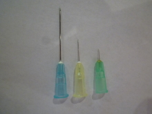 注射針3本の比較写真